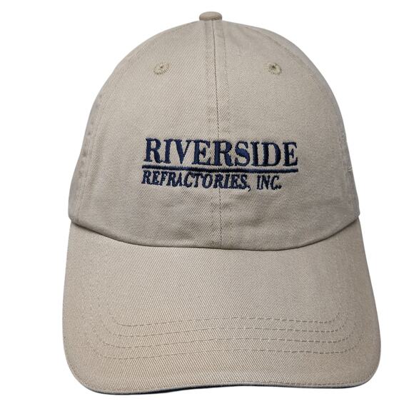 Cap America Other - Riverside Refractories Inc Slideback Hat Beige One Size Embroidered